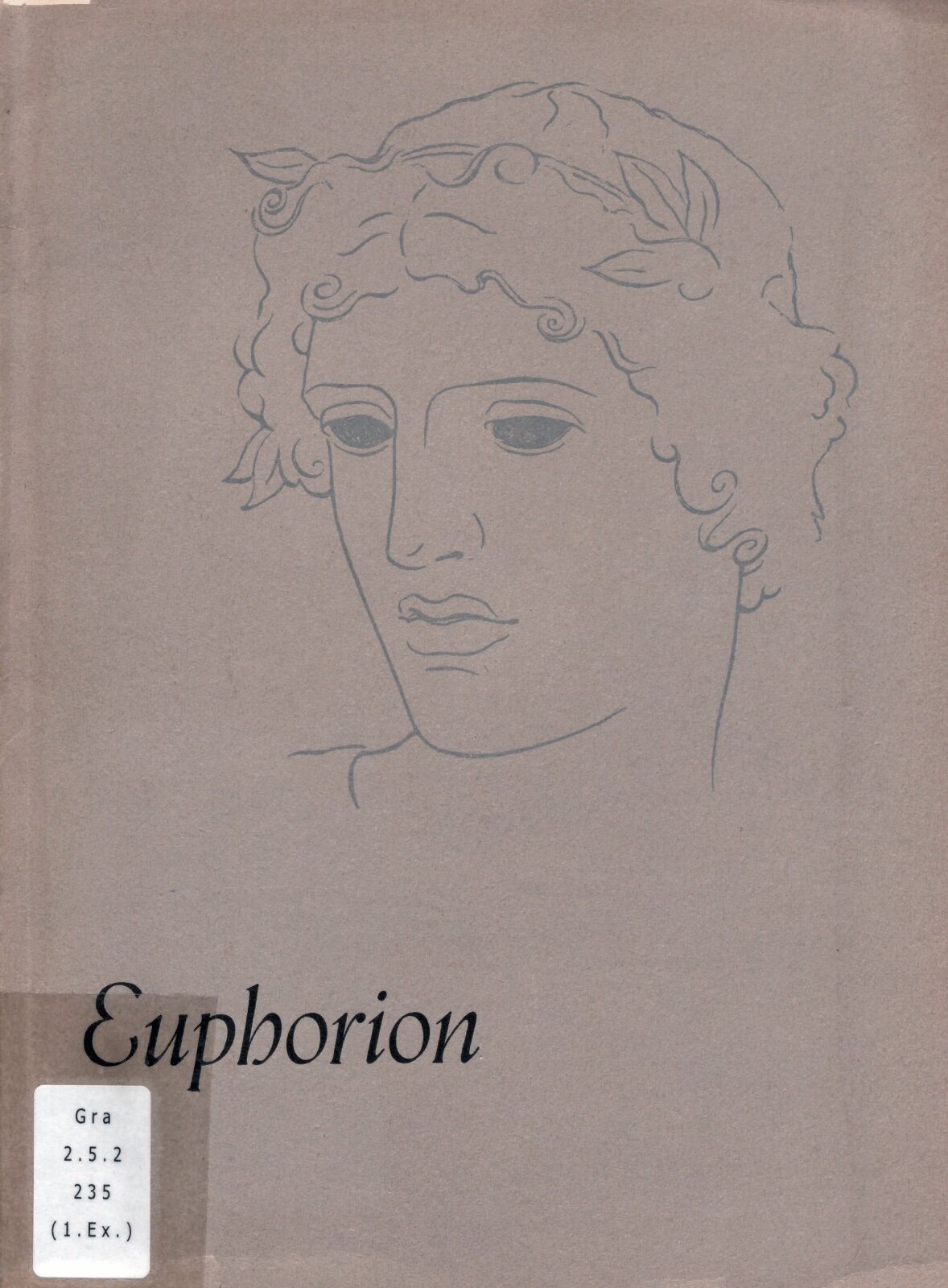 Euphorion: Eine Kursiv von Walter Tiemann 