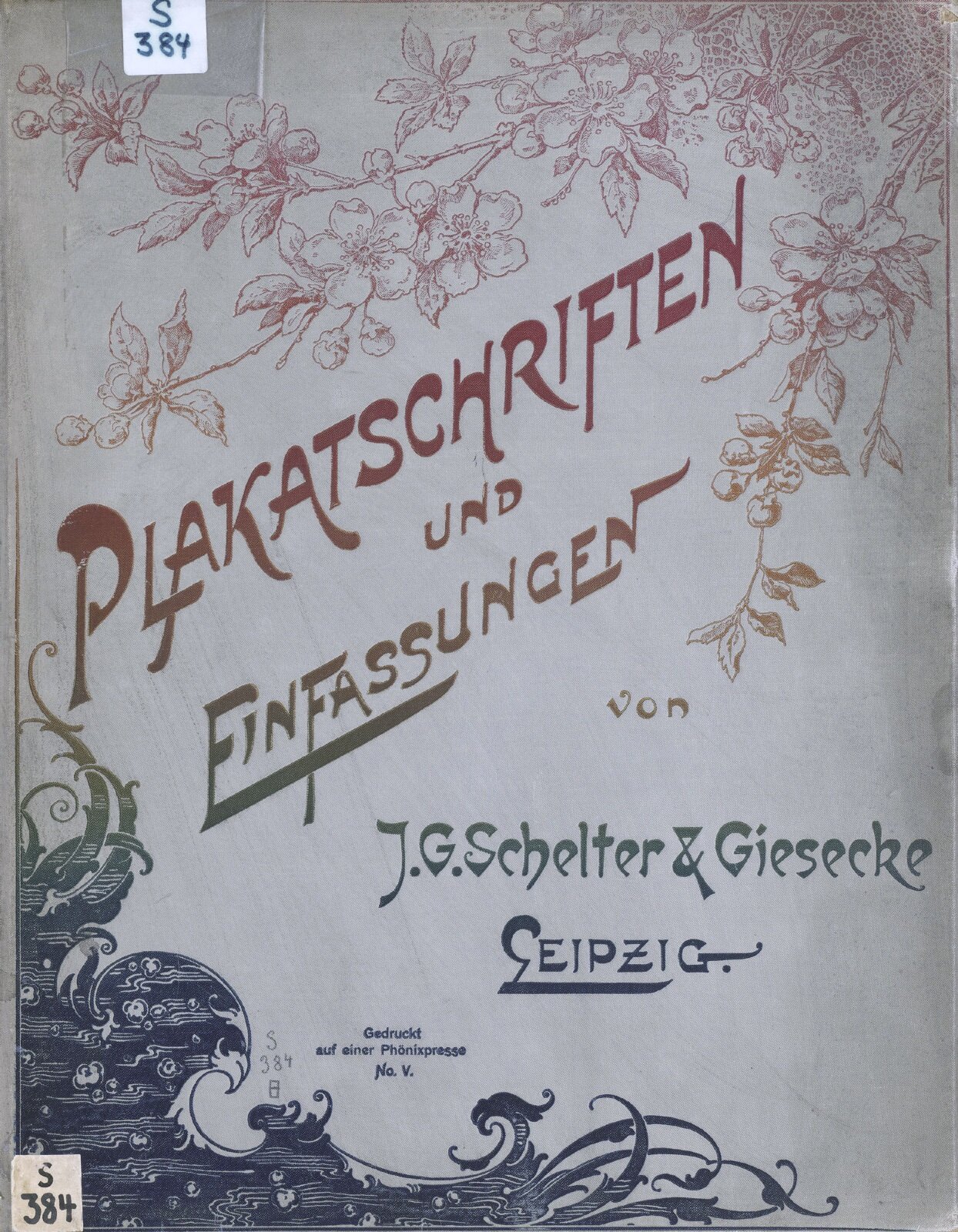 Plakatschriften und Einfassungen 