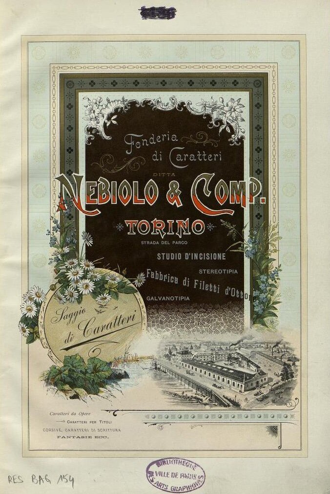 Fonderia di Caratteri ditta Nebiolo & Comp. Torino 