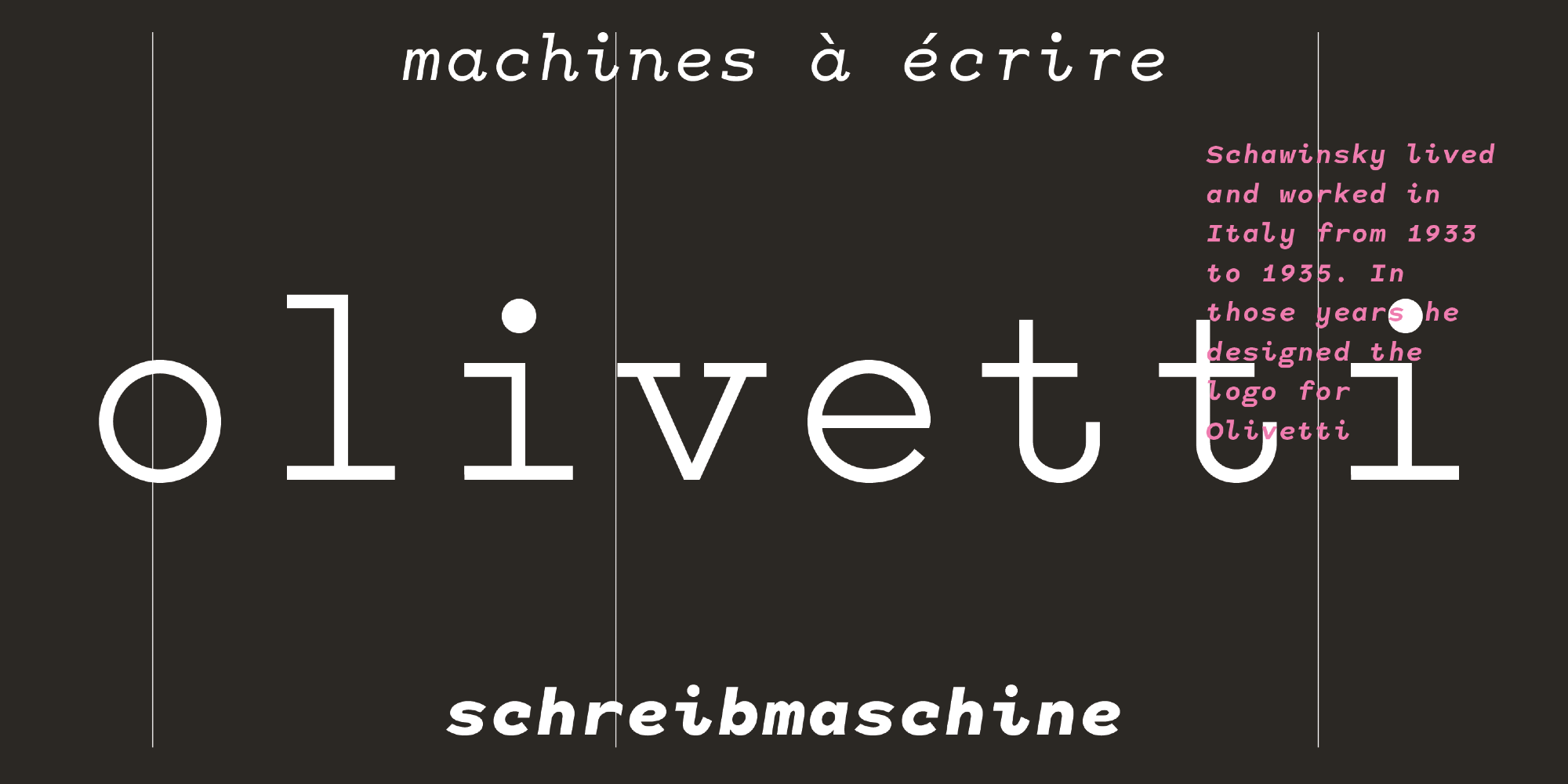 Xanti Typewriter // LLC2571