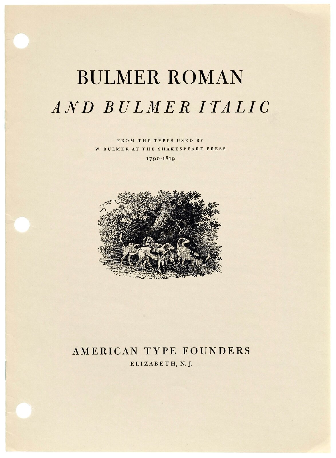 Bulmer Roman and Bulmer Italic 