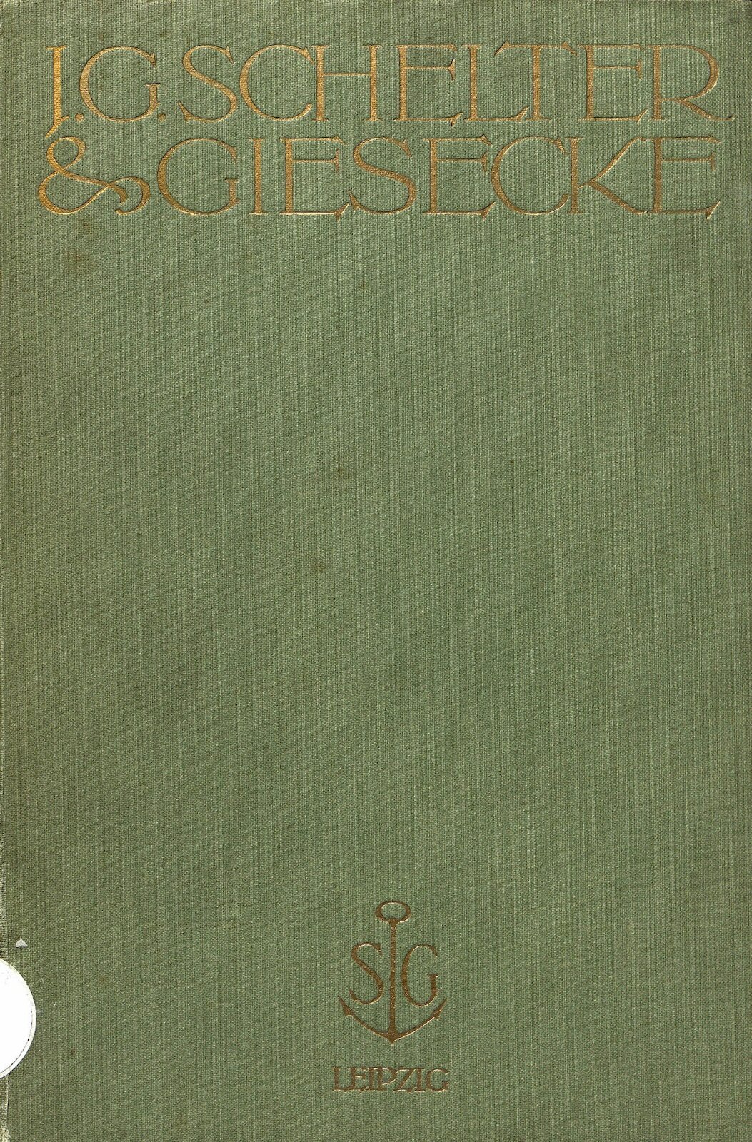 Schriften von J. G. Schelter und Giesecke: Gedrängte Probe 