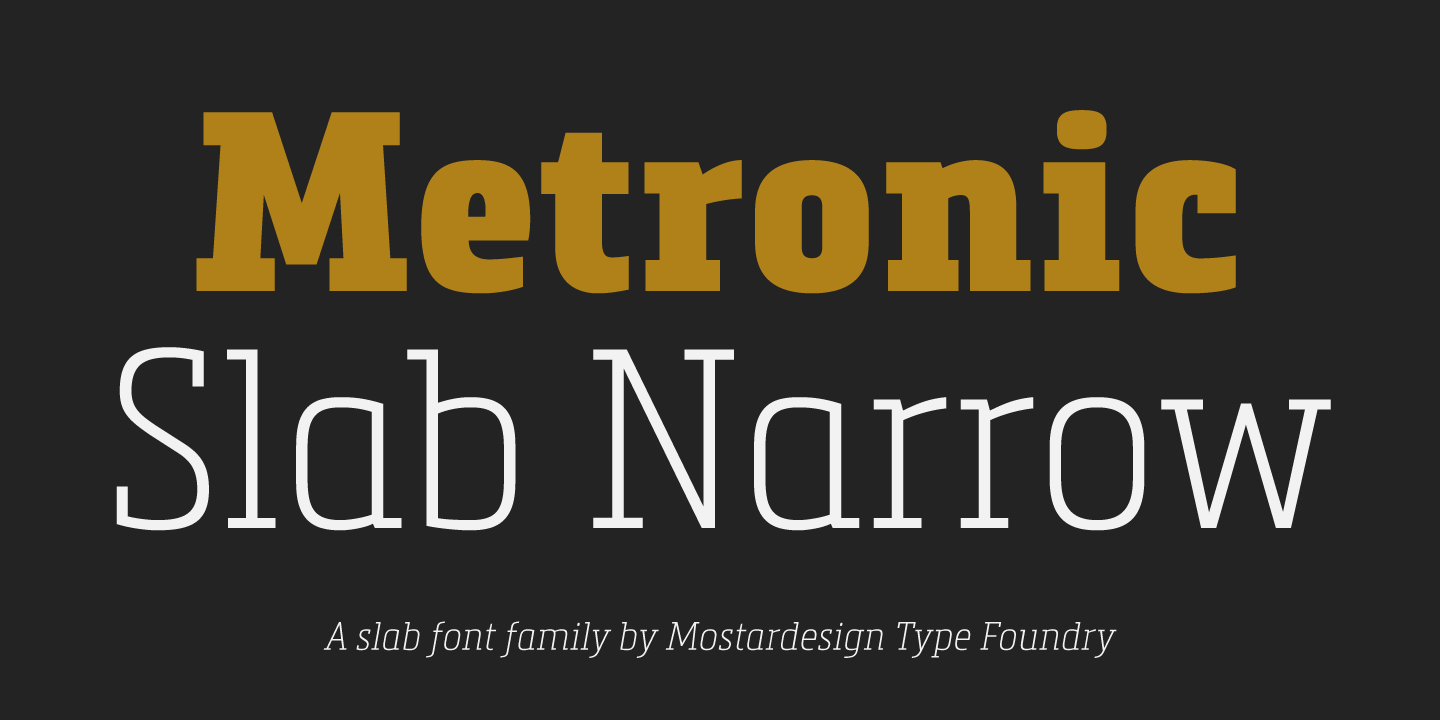 Metronic Slab Narrow // LLC2620