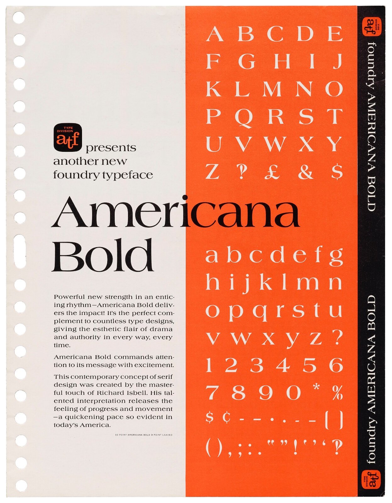 ATF presents another new foundry typeface: Americana Bold 