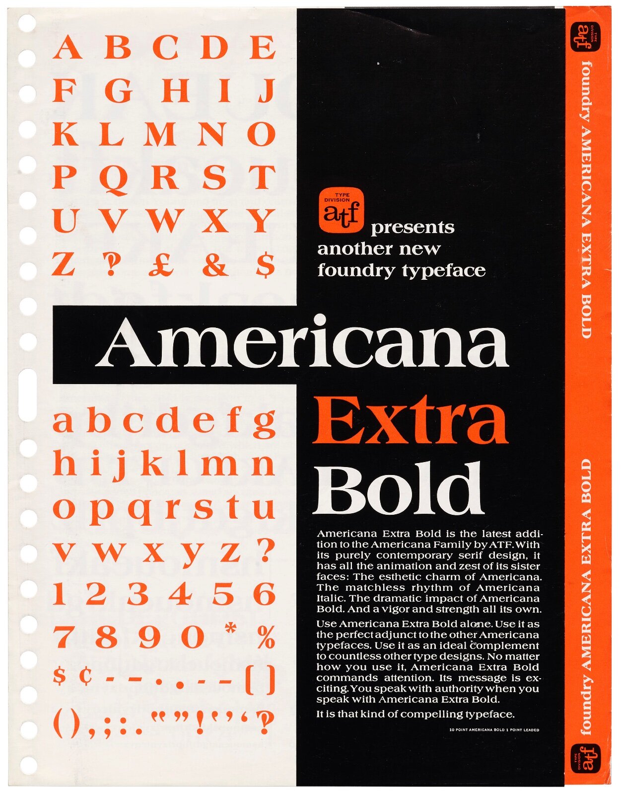ATF presents another new foundry type: Americana Extra Bold 