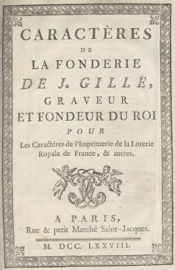 Caractères de la fonderie de Veuve Constantin aîné et Constantin jeune à Nancy, Meurthe // LLC1968