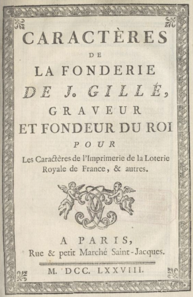Caractères de la fonderie de Veuve Constantin aîné et Constantin jeune à Nancy, Meurthe