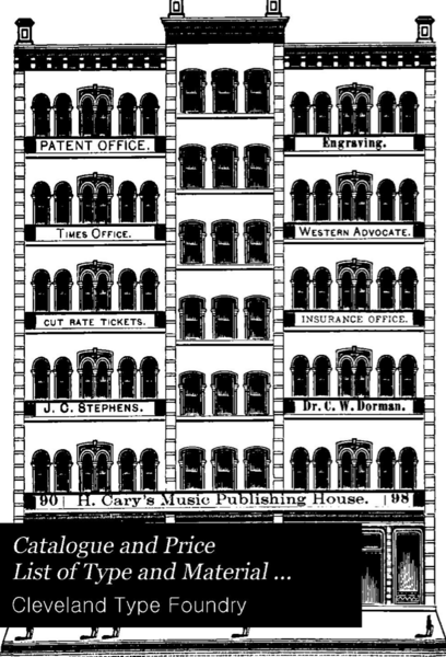 Catalogue and Price List of Type and Material