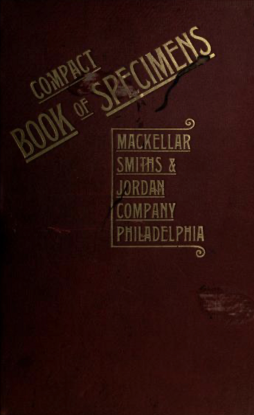 Compact Book of Specimens