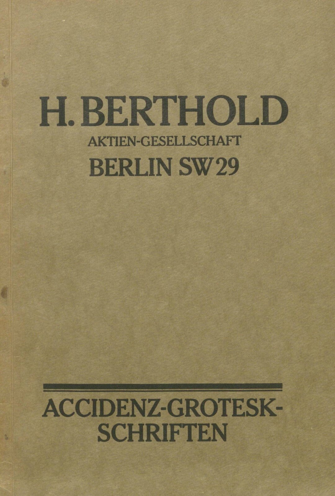 Accidenz-Grotesk-Schriften 