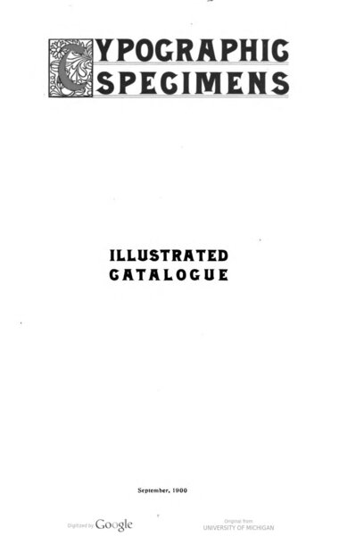 Book of Specimens: A.D. Farmer & Son