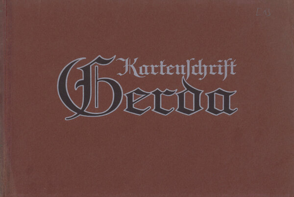 Kartenschrift Gerda