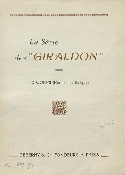 La série des Giraldon