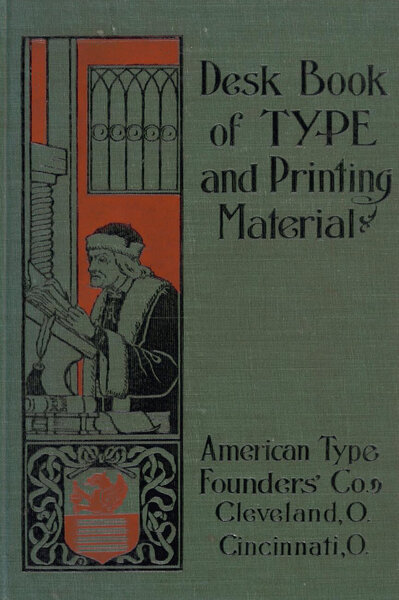 Desk book of type and printing material