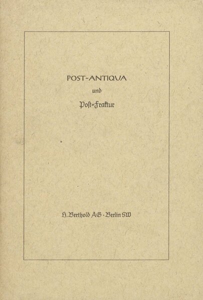 Post-Antiqua und Post-Fraktur, Probendruck Nr. 322