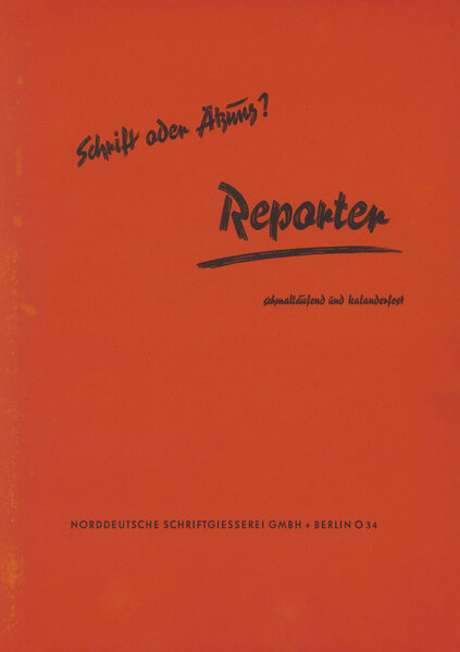 Schrift oder Ätzung? Reporter