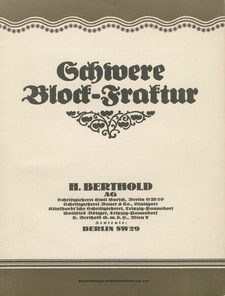 Schwere Block-Fraktur