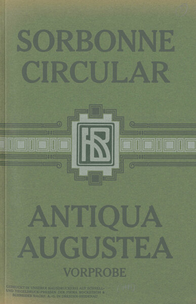 Sorbonne Circular, Antiqua Augustea