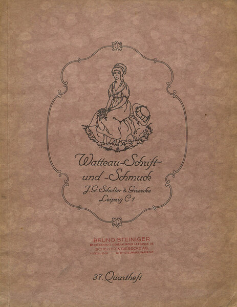 Kartenschrift Watteau