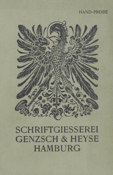 Proben von Schriften, Initialen und Verzierungen