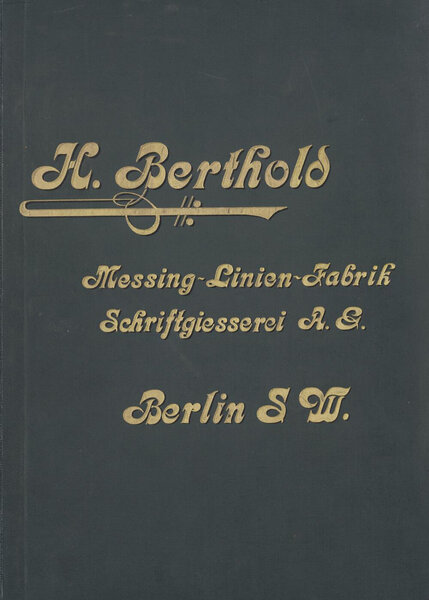 H. Berthold Schriftgießerei und Messinglinienfabrik: Schriftproben