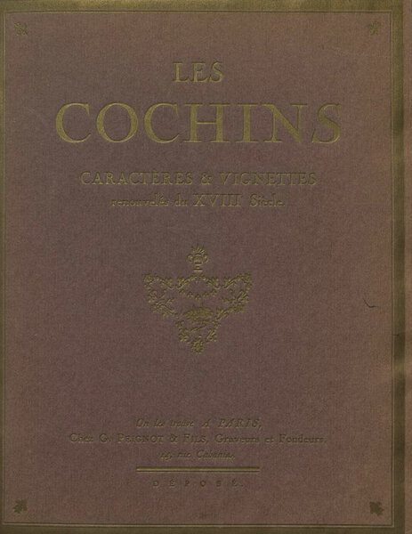 Les Cochins: caractères et vignettes renouvelés du XVIIIème siècle
