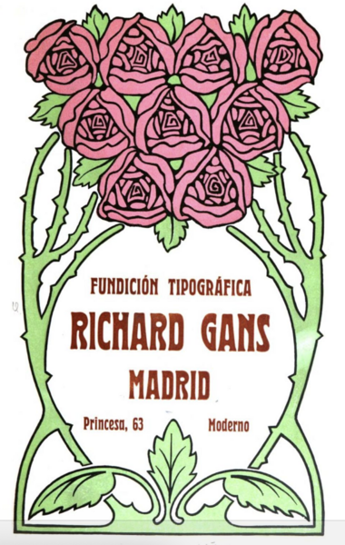 Fundición tipográfica Richard Gans: Edición IV Manual