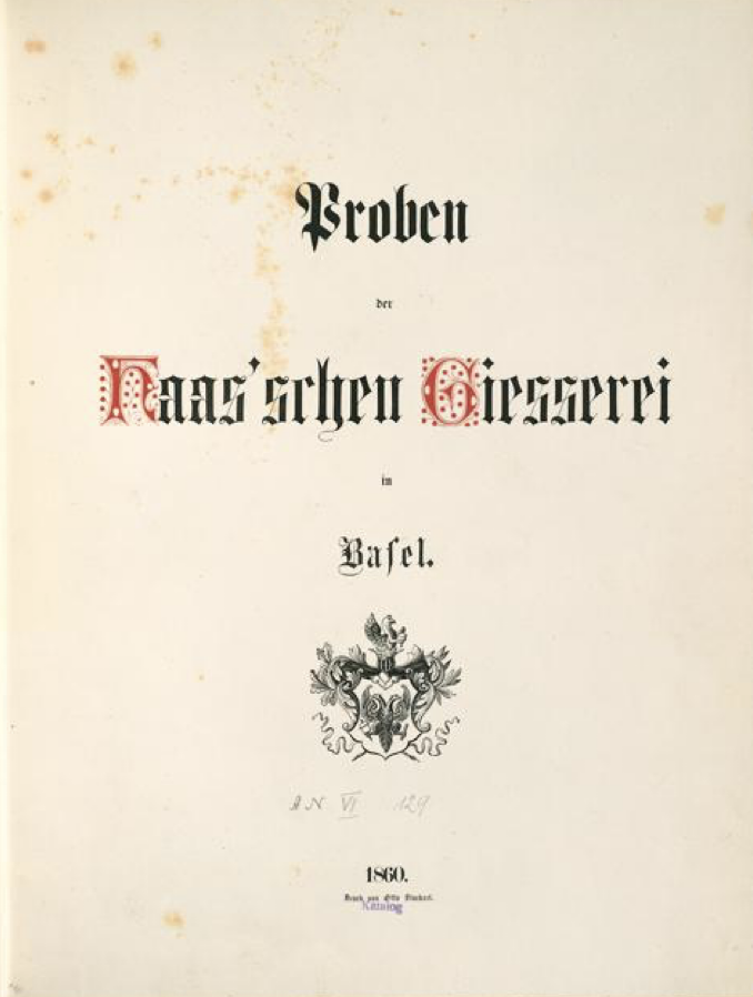 Proben der Haas’schen Giesserei in Basel // LLC476