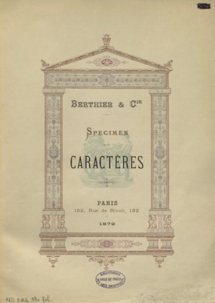 Spécimen de Caractères [1879]