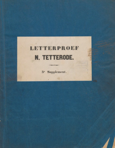 Letterproef, 3e supplement