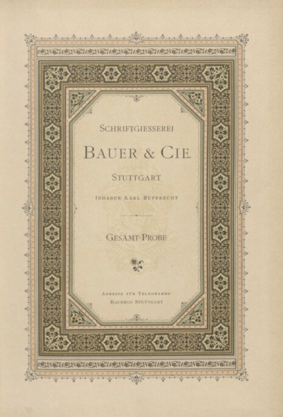 Gesamtprobe Bauer & Cie.