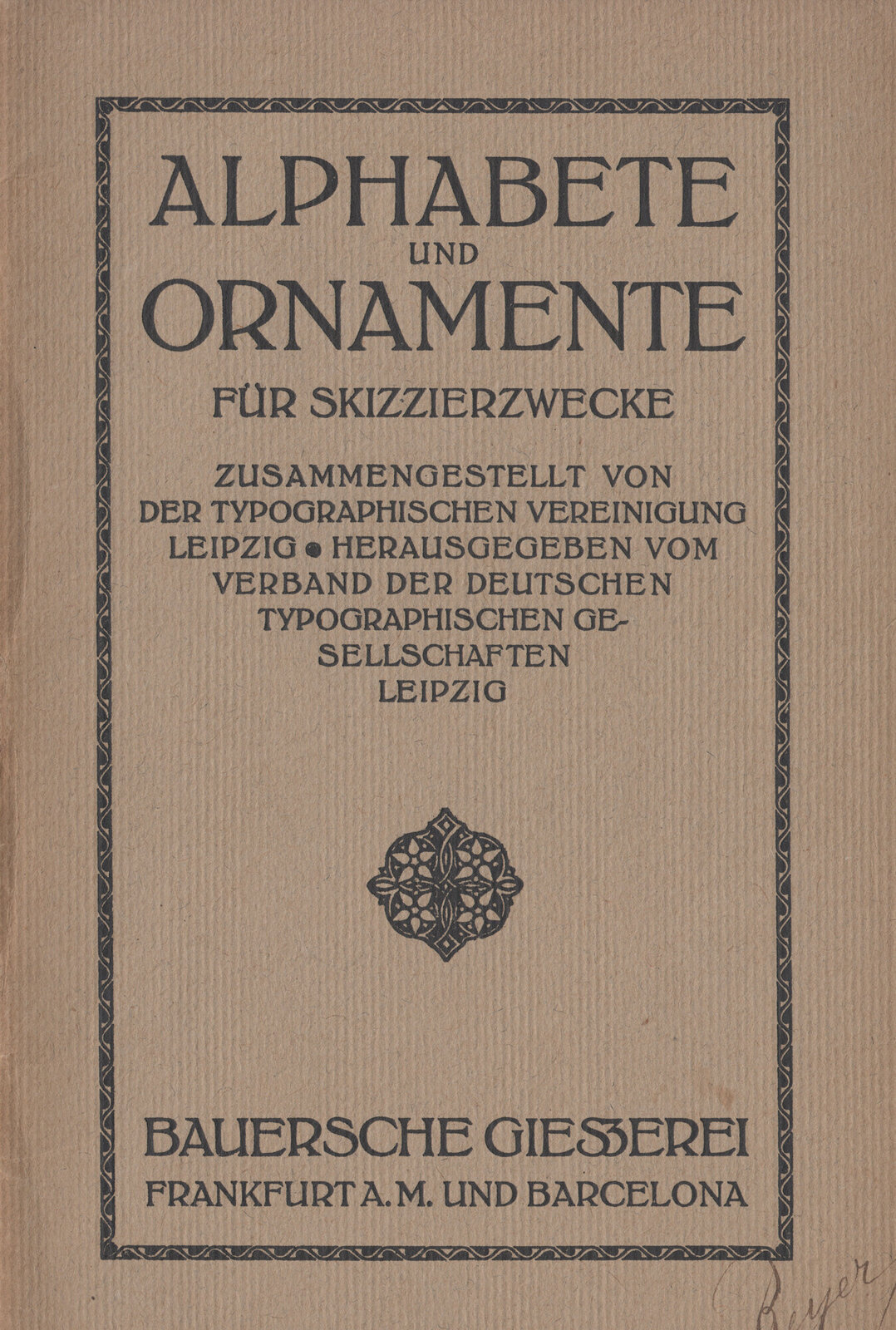 Alphabete und Ornamente für Skizzierszwecke // LLC1915