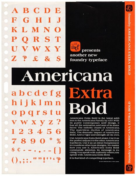 ATF presents another new foundry type: Americana Extra Bold