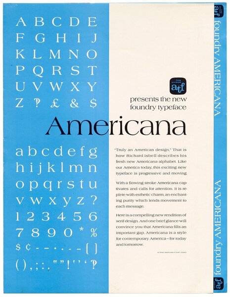 ATF presents the new foundry typeface Americana