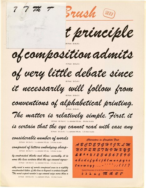 American Type Founders: Brush