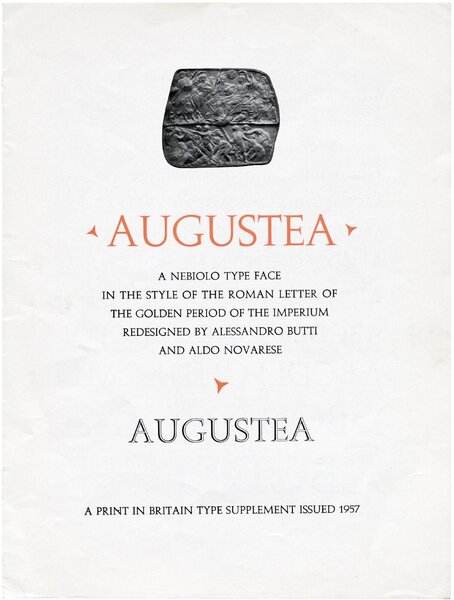 Augustea: A Nebiolo Typeface