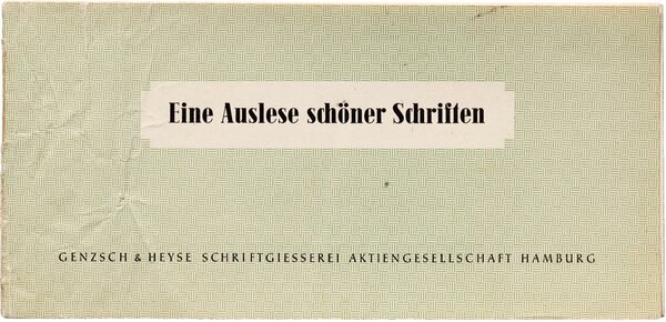 Eine Auslese schöner Schriften