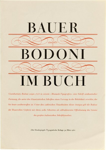 Bauer Bodoni im Buch