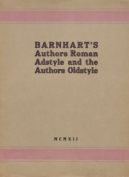 Authors Roman Adstyle and the Authors Oldstyle