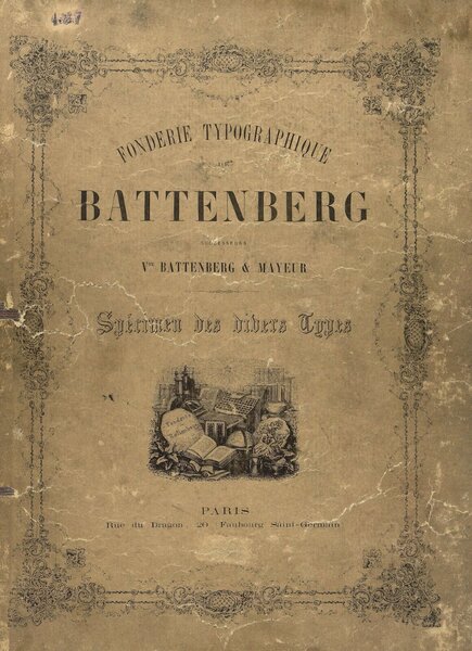 Fonderie typographique de Battenberg: Spécimen des divers Types