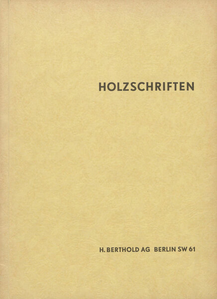 Berthold Holzschriften