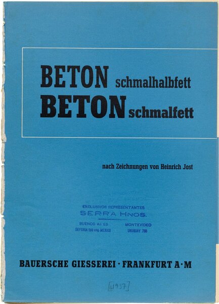 Beton schmalhalbfett Beton schmalfett