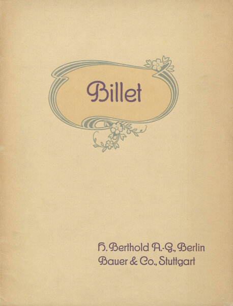 Circularschrift Billet