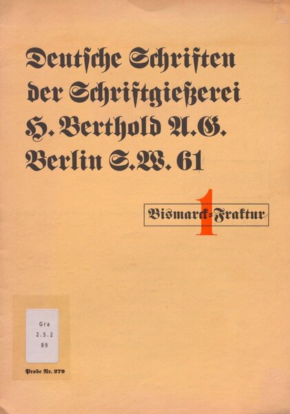 Bismarck-Fraktur
