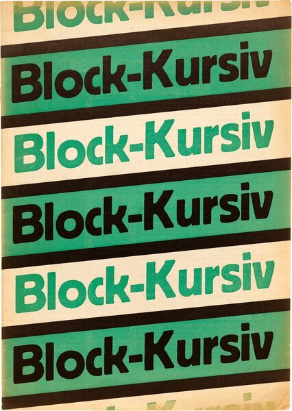 Block-Kursiv, Enge Block