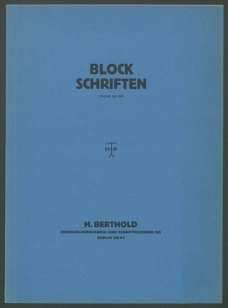Block-Schriften