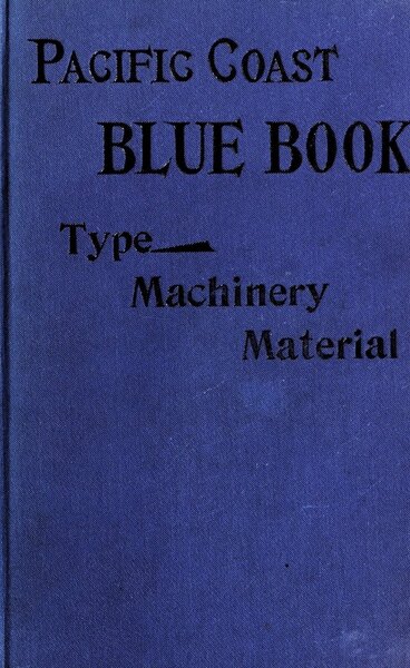 Pacific Coast Blue Book