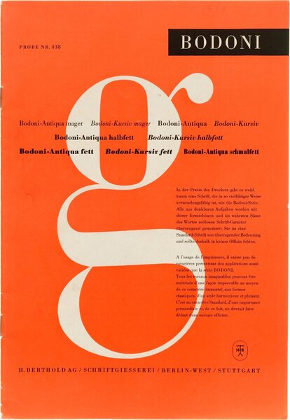 Bodoni: Probe Nr. 438