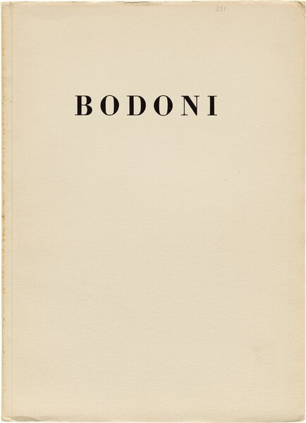 Bodoni, Antiqua und Kursiv