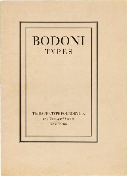 Bodoni Types